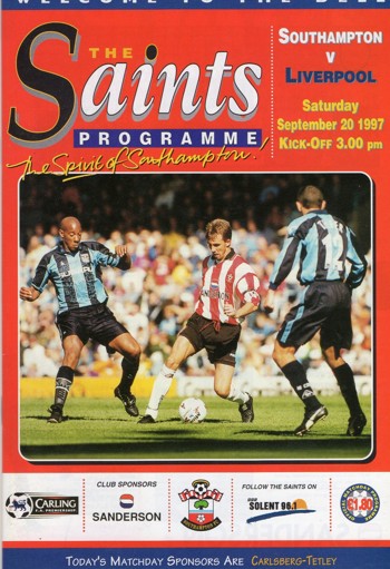 Match programme